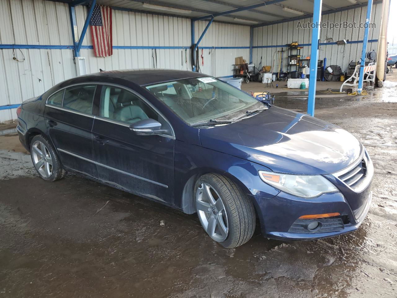 2012 Volkswagen Cc Luxury Blue vin: WVWHP7AN4CE507105