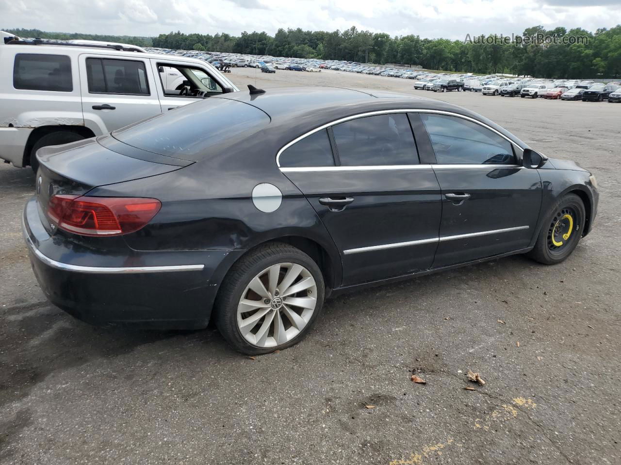 2013 Volkswagen Cc Luxury Black vin: WVWHU7AN0DE506396