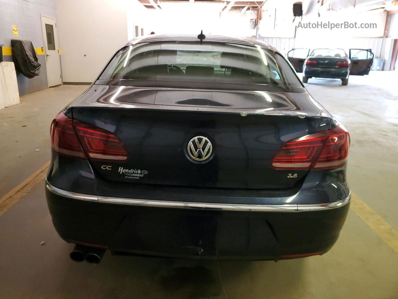 2013 Volkswagen Cc Luxury Blue vin: WVWHU7AN3DE504545