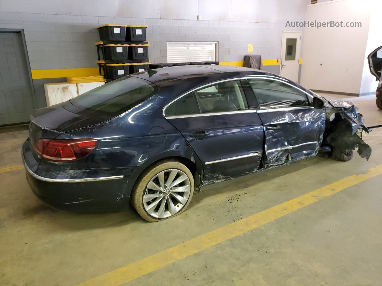 2013 Volkswagen Cc Luxury Blue vin: WVWHU7AN3DE504545