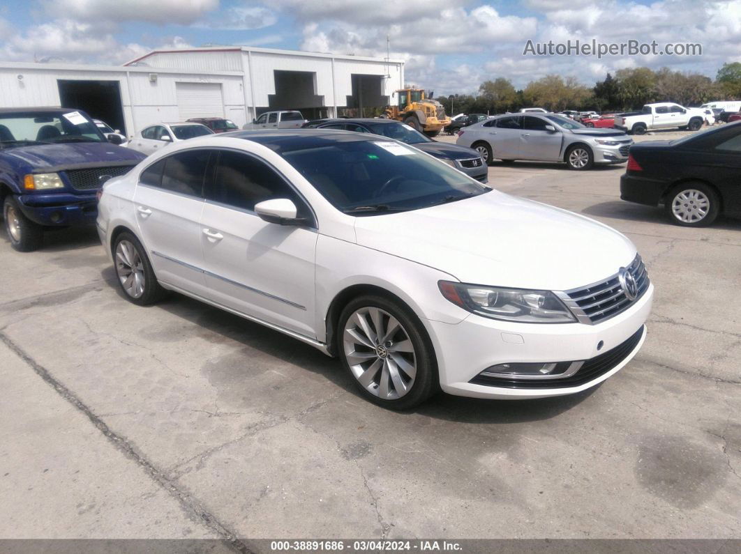 2013 Volkswagen Cc 3.6l Vr6 Lux White vin: WVWHU7ANXDE509466