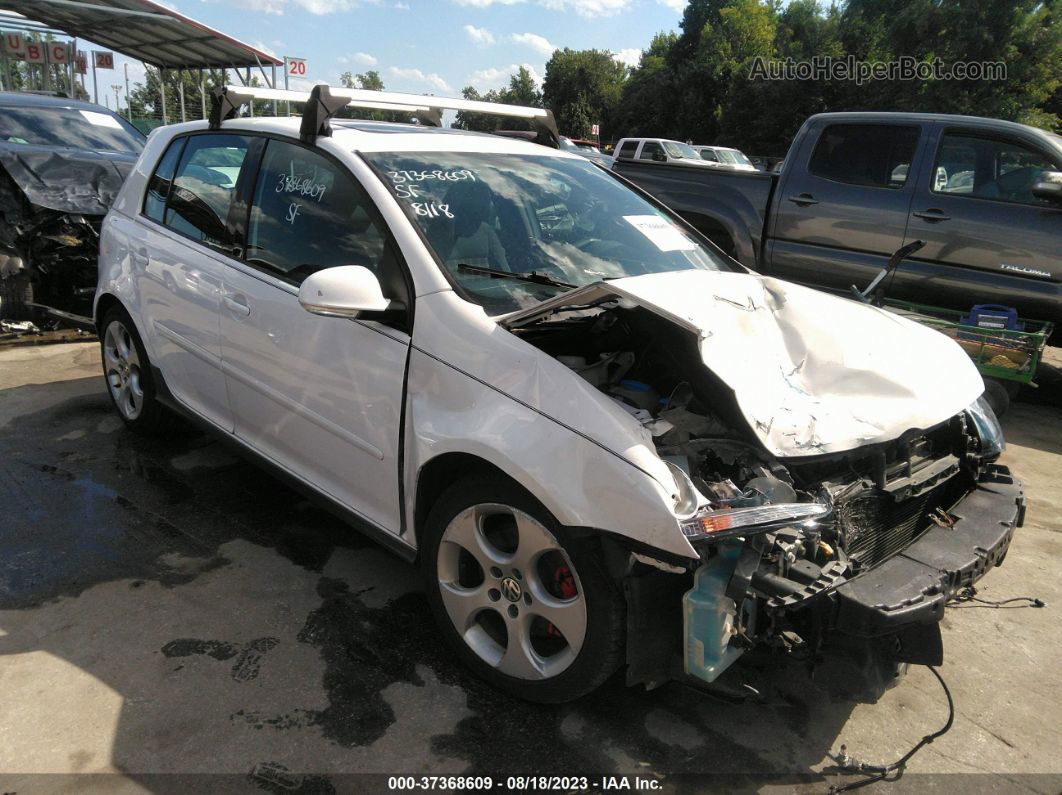 2008 Volkswagen Gti   White vin: WVWHV71K08W328296