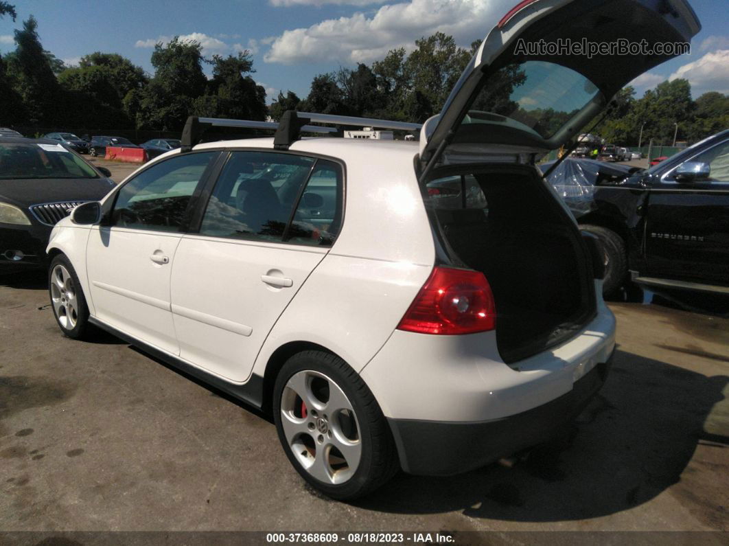 2008 Volkswagen Gti   White vin: WVWHV71K08W328296