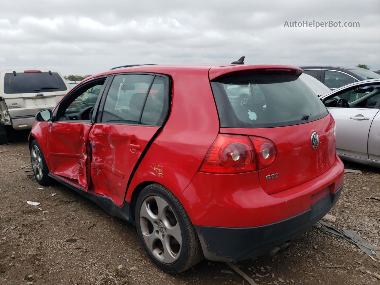 2008 Volkswagen Gti  Red vin: WVWHV71K18W078583