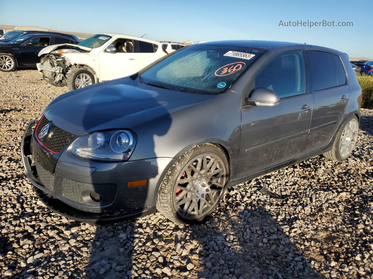 2009 Volkswagen Gti  Gray vin: WVWHV71K19W149315