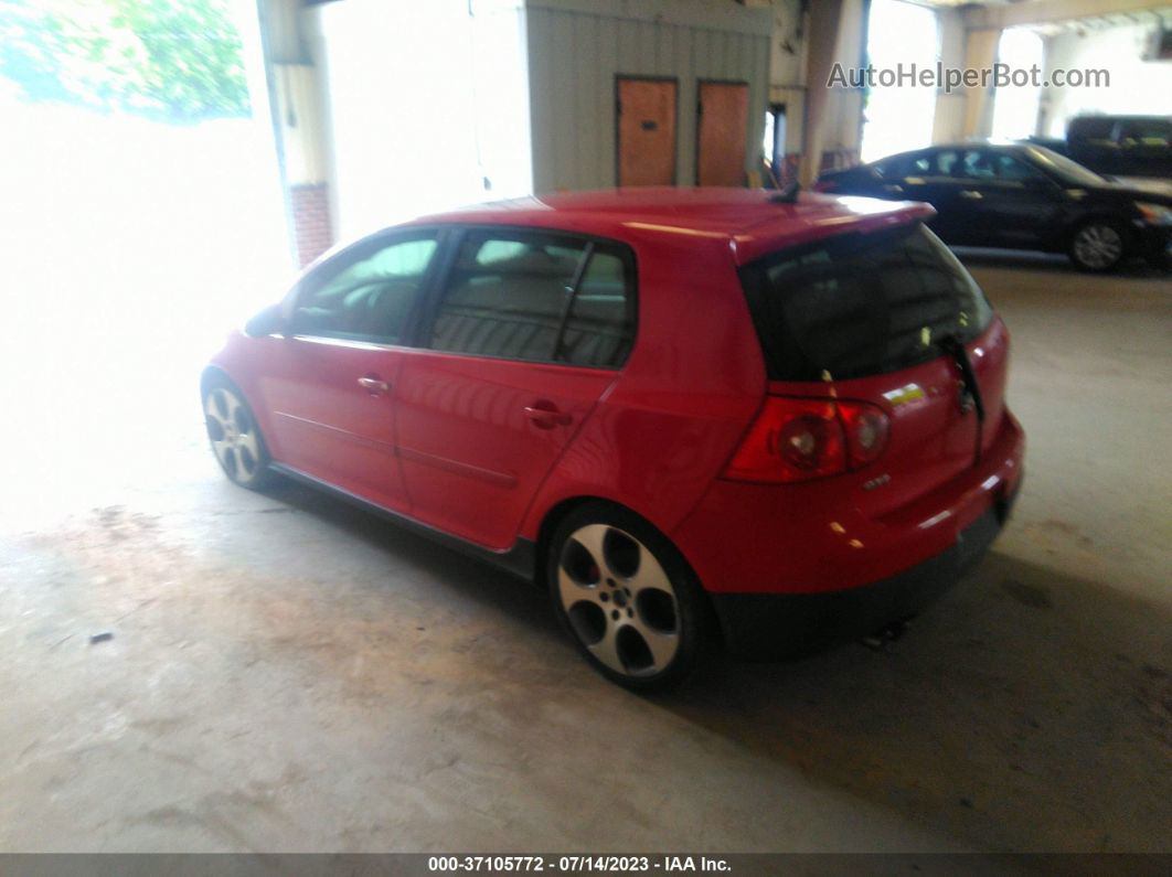 2009 Volkswagen Gti   Red vin: WVWHV71K39W110905