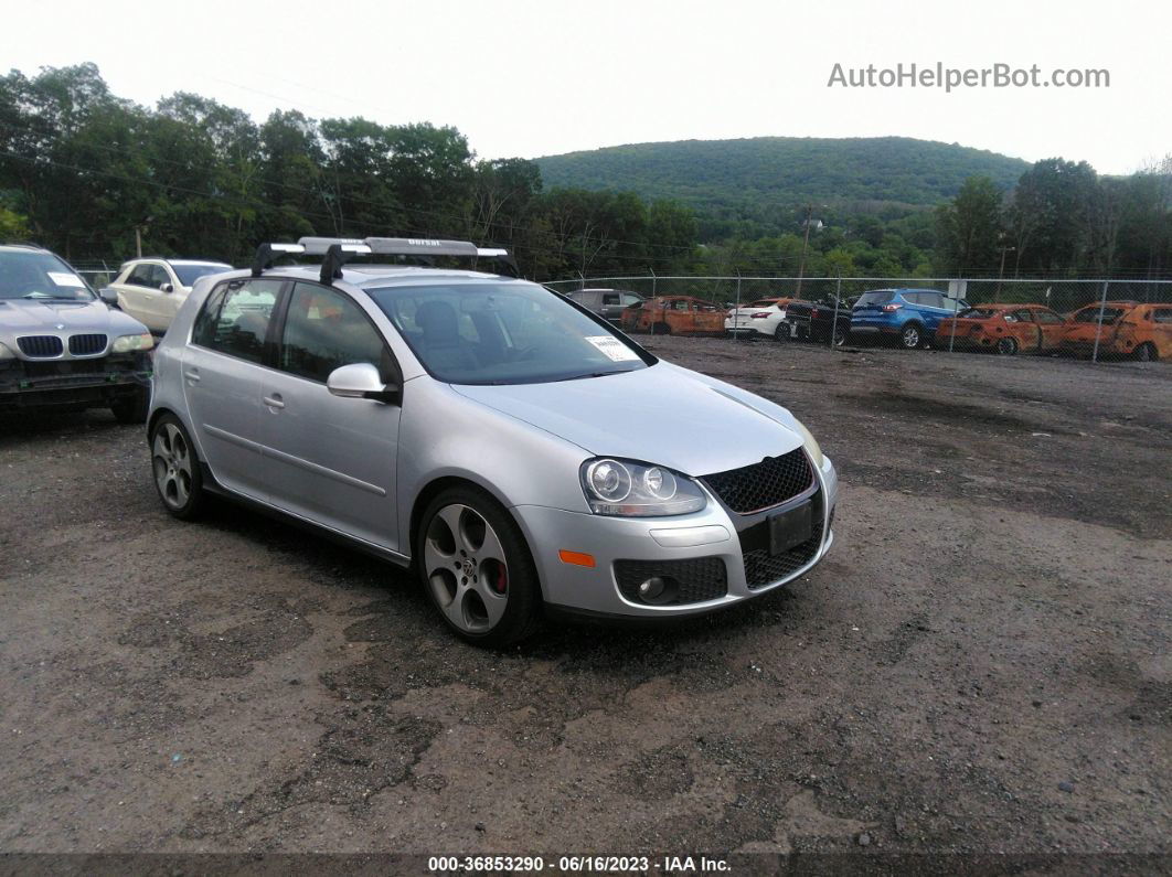 2008 Volkswagen Gti   Silver vin: WVWHV71K48W122818