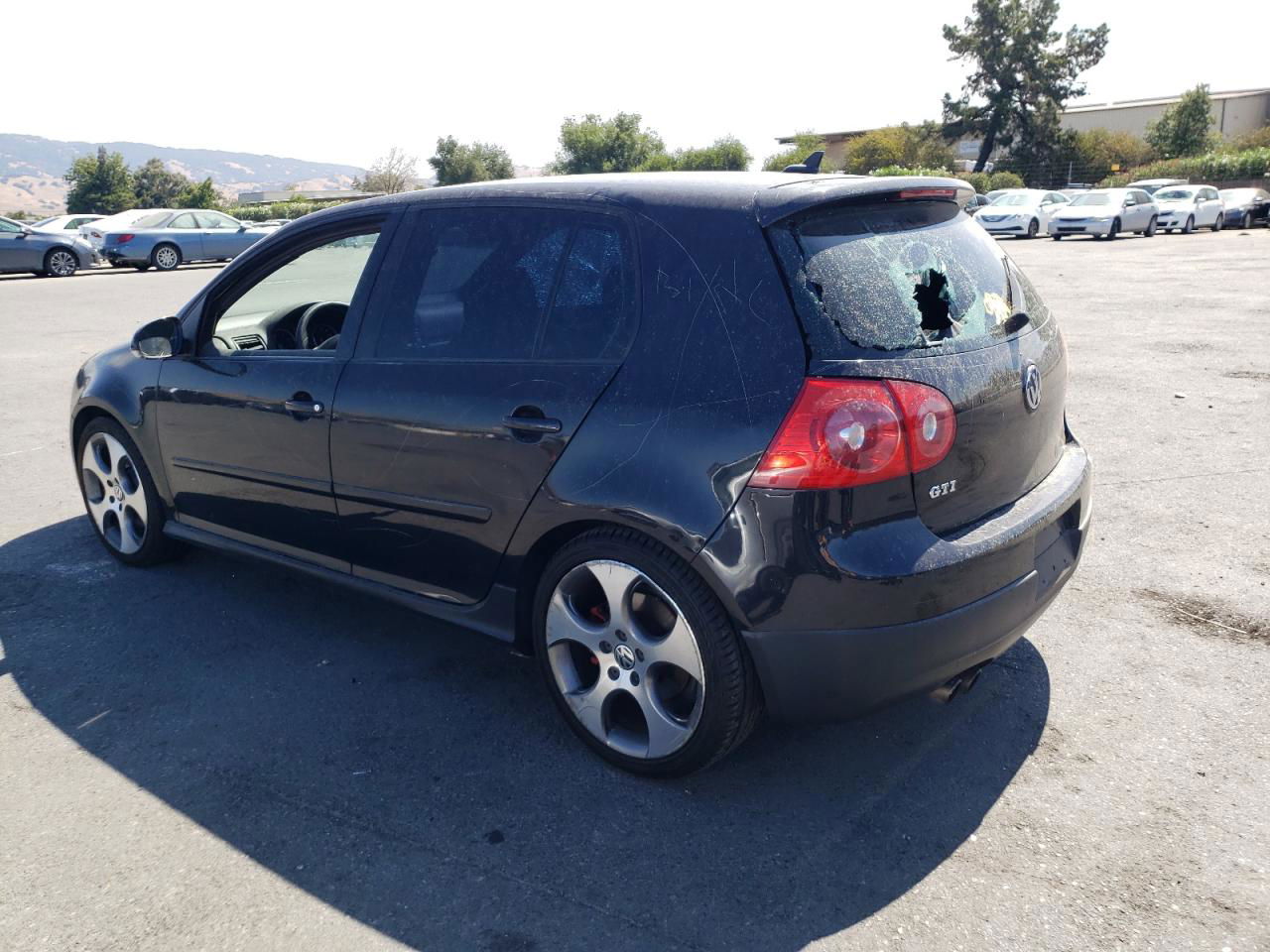 2009 Volkswagen Gti  Black vin: WVWHV71K49W127227