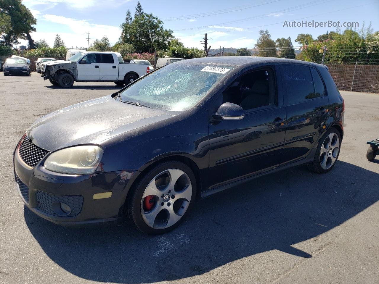 2009 Volkswagen Gti  Black vin: WVWHV71K49W127227