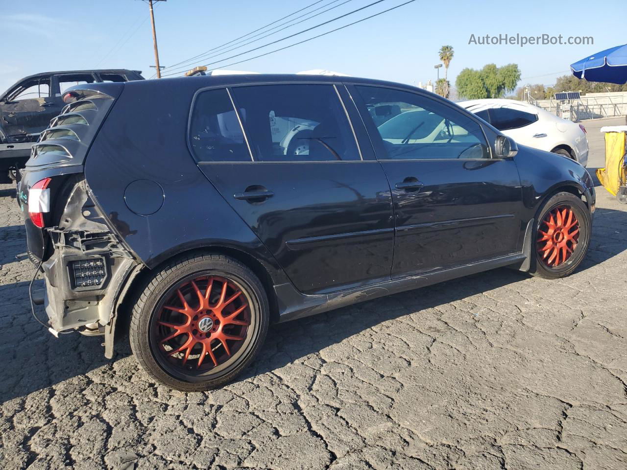 2008 Volkswagen Gti  Black vin: WVWHV71K58W223480