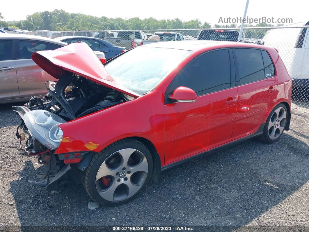 2009 Volkswagen Gti   Red vin: WVWHV71K79W106503