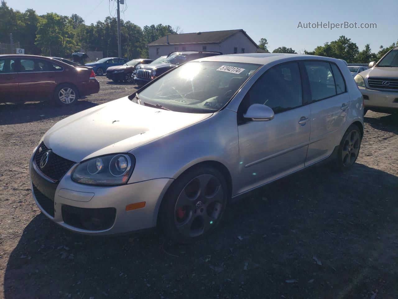 2008 Volkswagen Gti  Silver vin: WVWHV71K88W117881