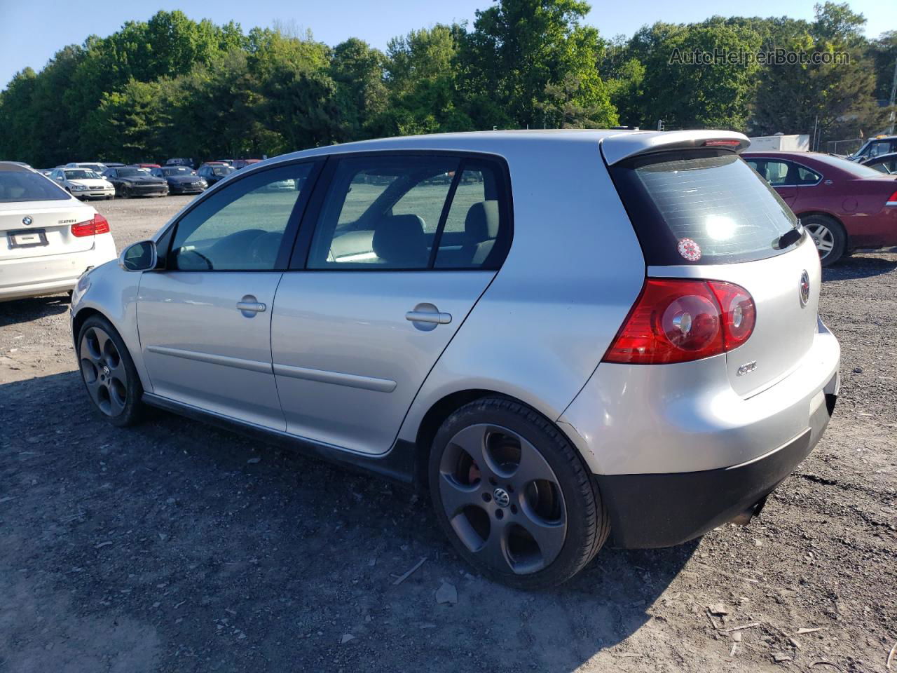 2008 Volkswagen Gti  Silver vin: WVWHV71K88W117881