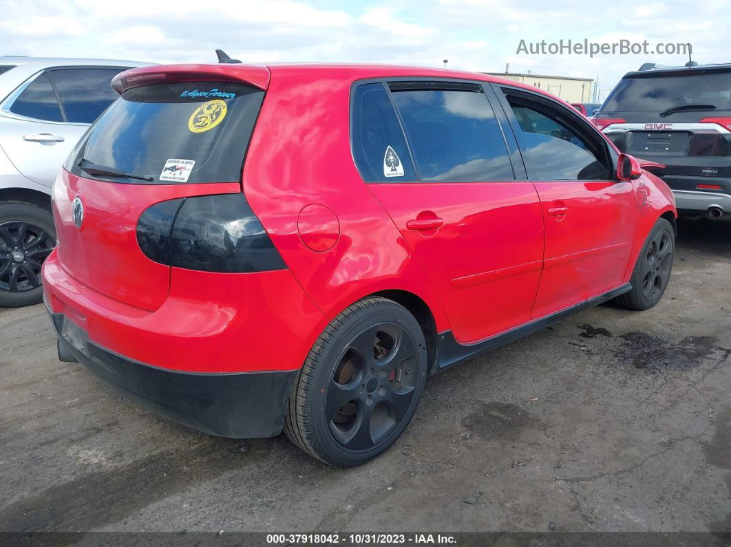 2008 Volkswagen Gti 4-door (a6) (eop Cw 21/08)/4-door (a6) (late Availability) Red vin: WVWHV71K88W163789