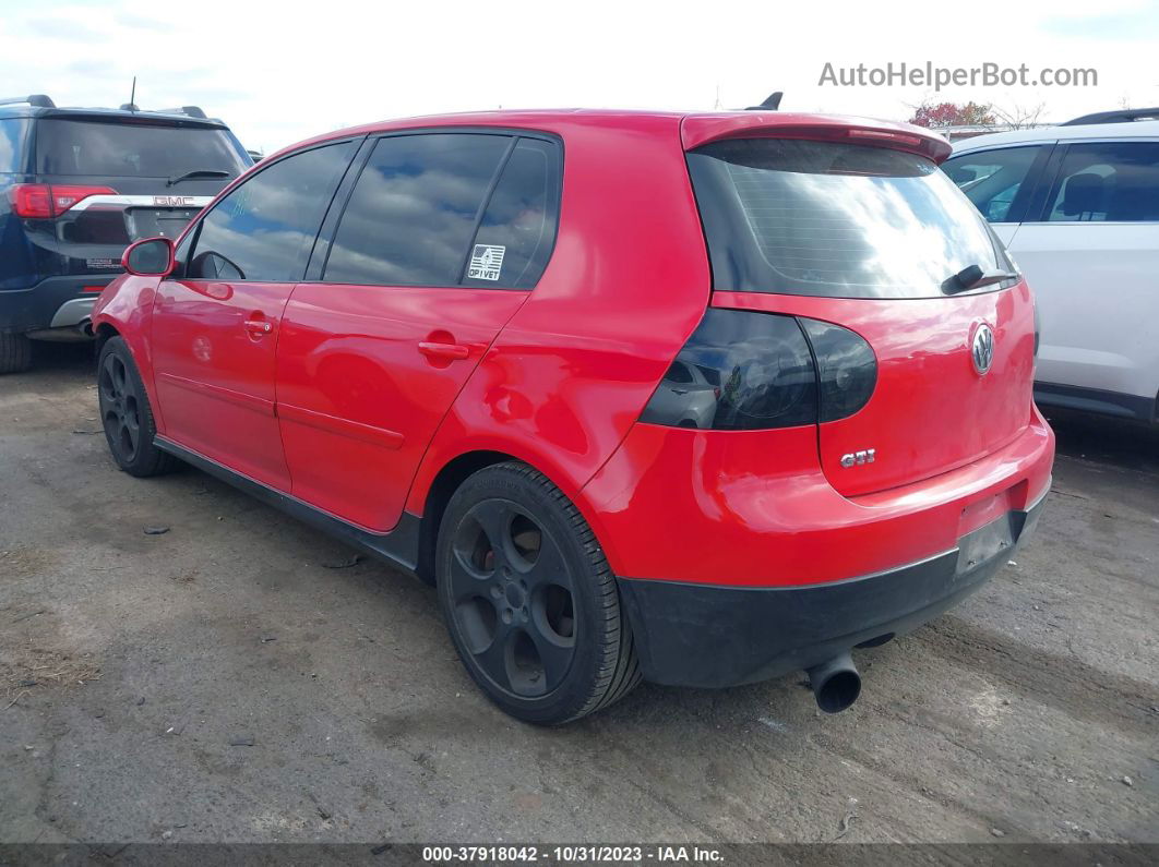 2008 Volkswagen Gti 4-door (a6) (eop Cw 21/08)/4-door (a6) (late Availability) Красный vin: WVWHV71K88W163789