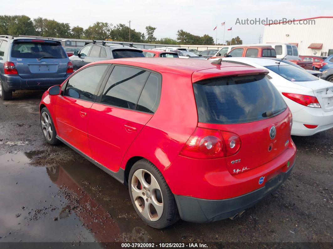 2008 Volkswagen Gti   Красный vin: WVWHV71K88W164747