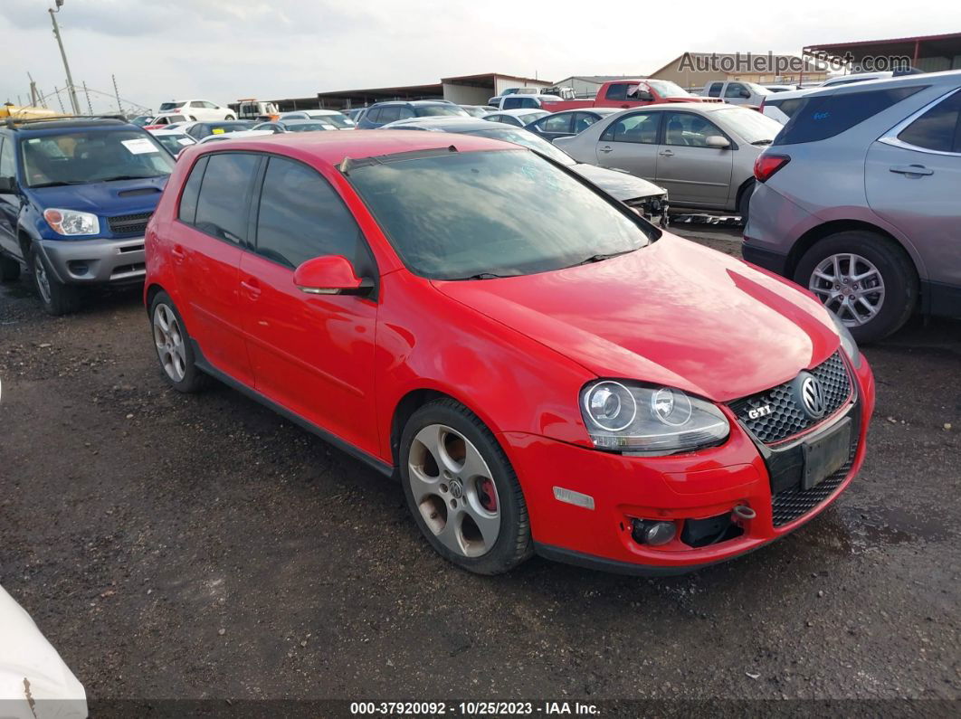 2008 Volkswagen Gti   Red vin: WVWHV71K88W164747