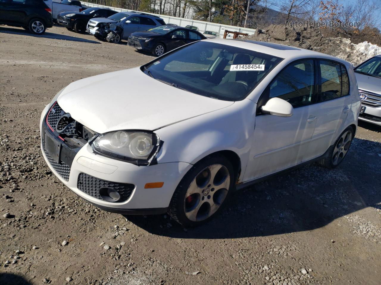 2009 Volkswagen Gti  White vin: WVWHV71K89W136397