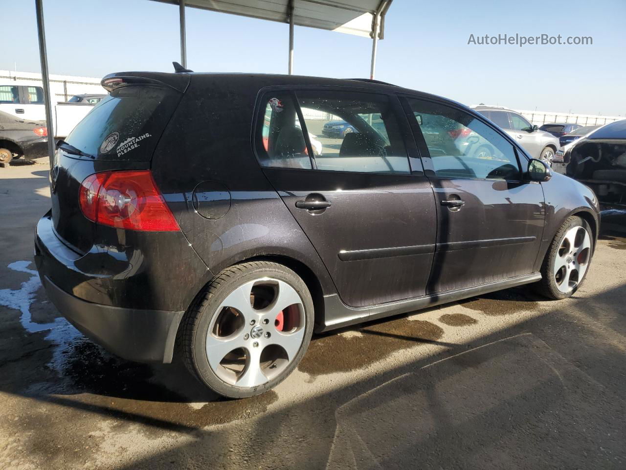 2008 Volkswagen Gti  Black vin: WVWHV71K98W225409