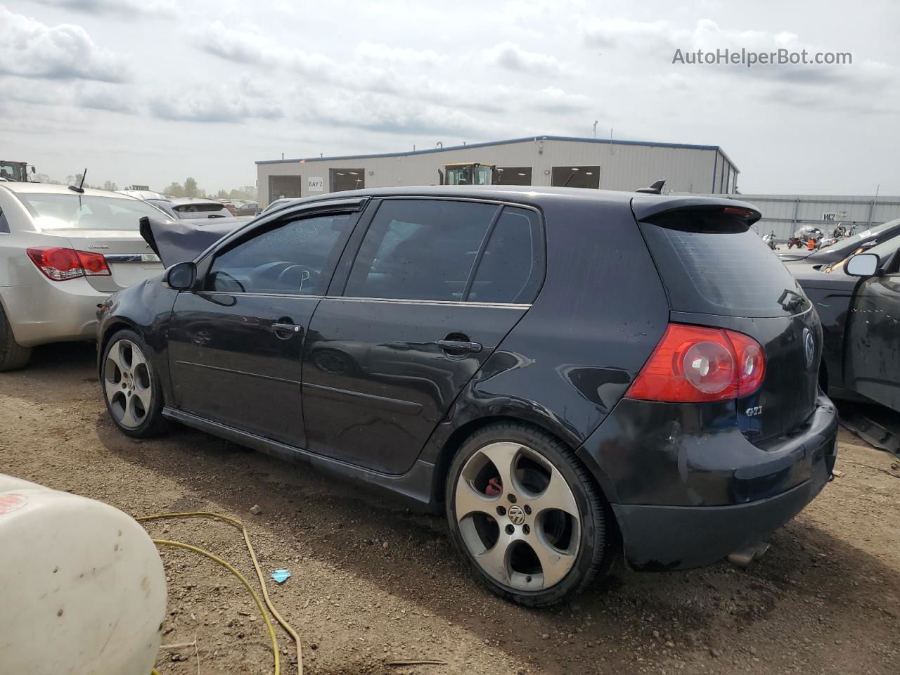 2008 Volkswagen Gti  Black vin: WVWHV71KX8W180965