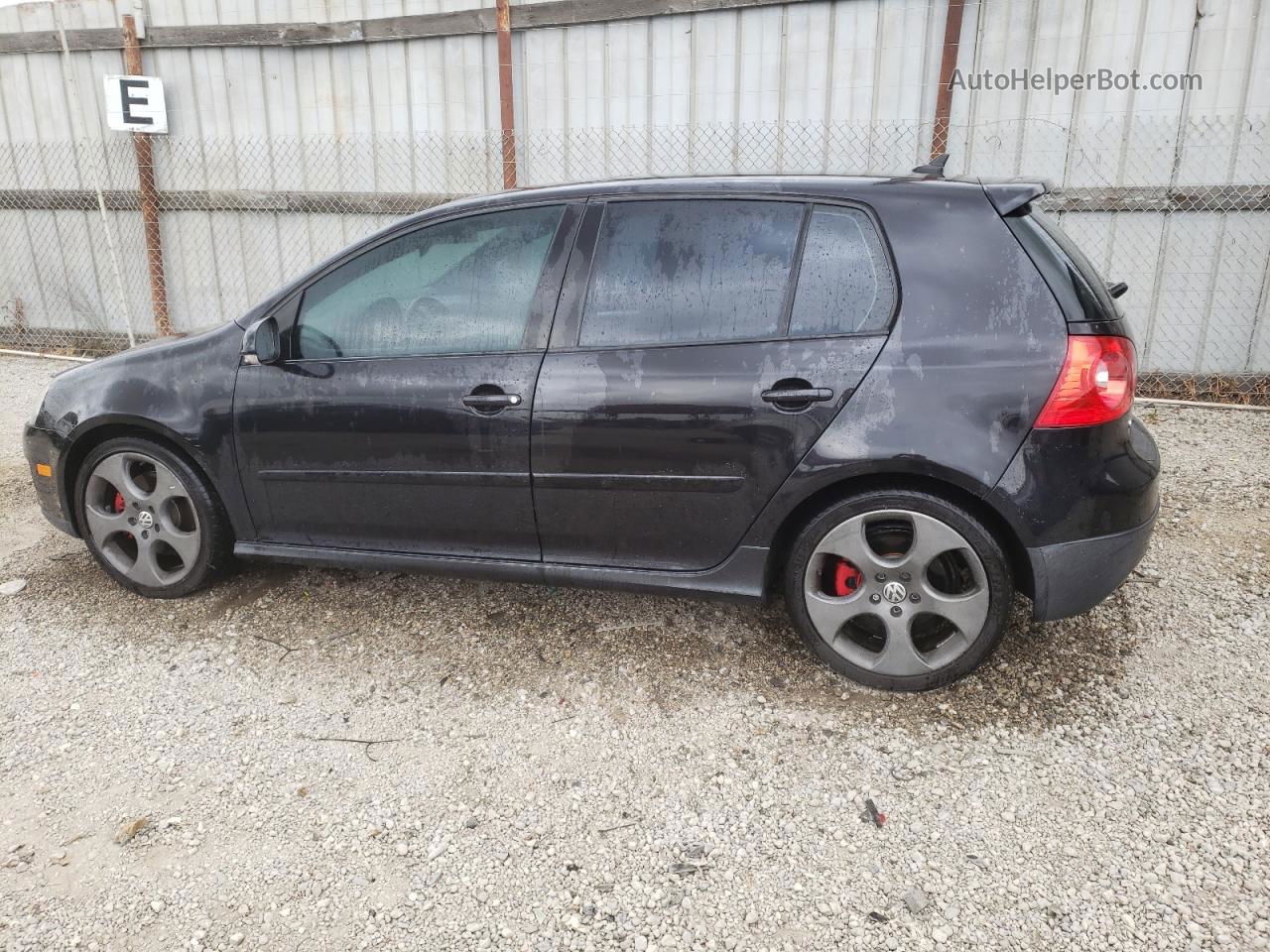 2009 Volkswagen Gti  Black vin: WVWHV71KX9W139365