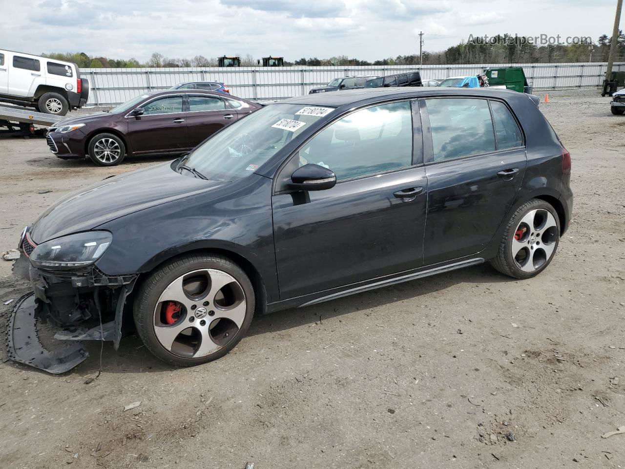 2010 Volkswagen Gti  Черный vin: WVWHV7AJ0AW378466