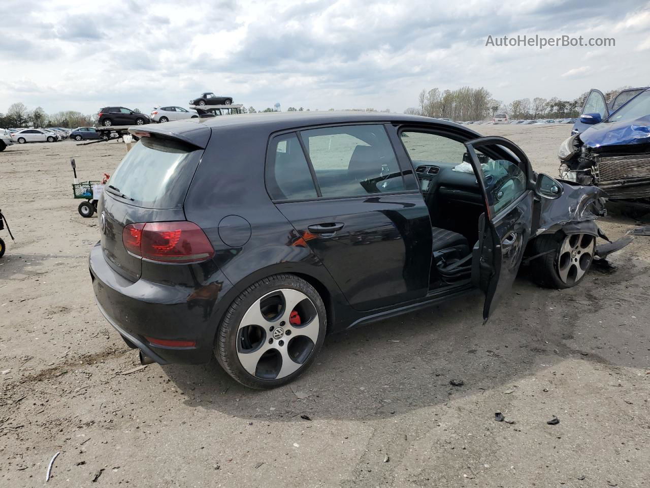 2010 Volkswagen Gti  Black vin: WVWHV7AJ0AW378466