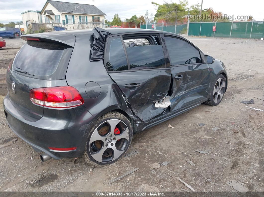 2010 Volkswagen Gti   Gray vin: WVWHV7AJ3AW088917