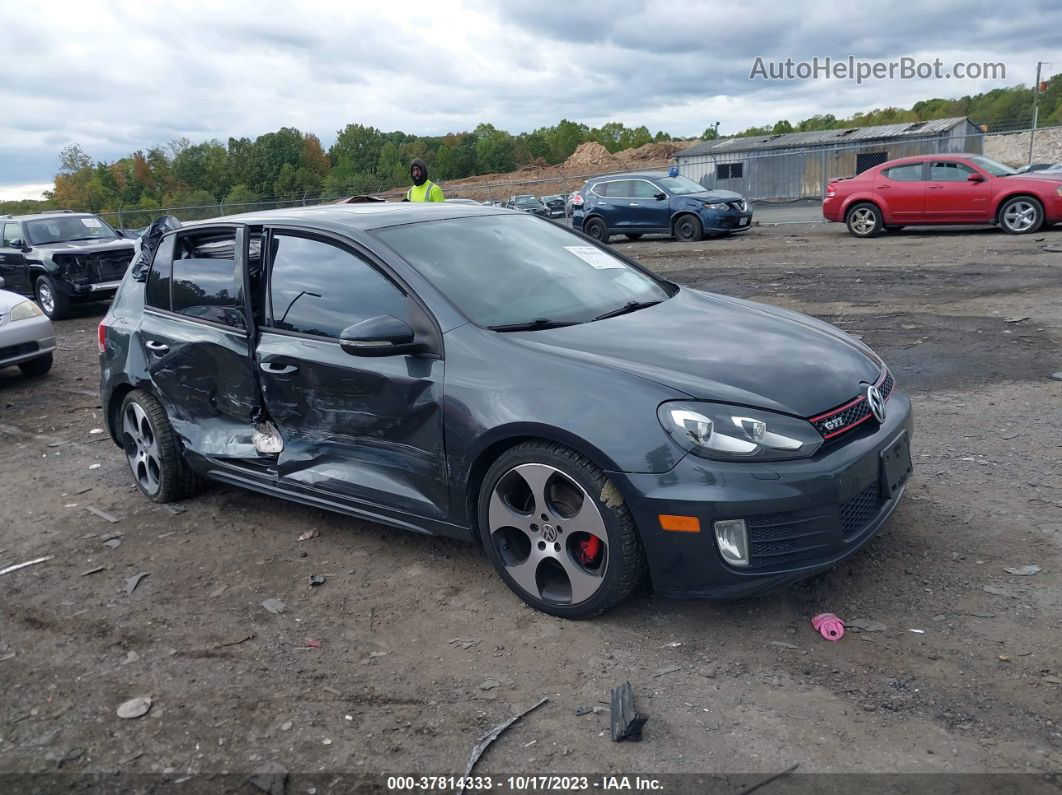 2010 Volkswagen Gti   Gray vin: WVWHV7AJ3AW088917