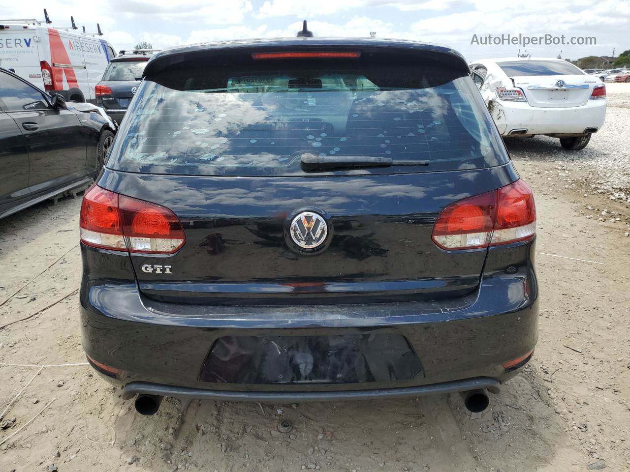 2010 Volkswagen Gti  Black vin: WVWHV7AJ5AW213965