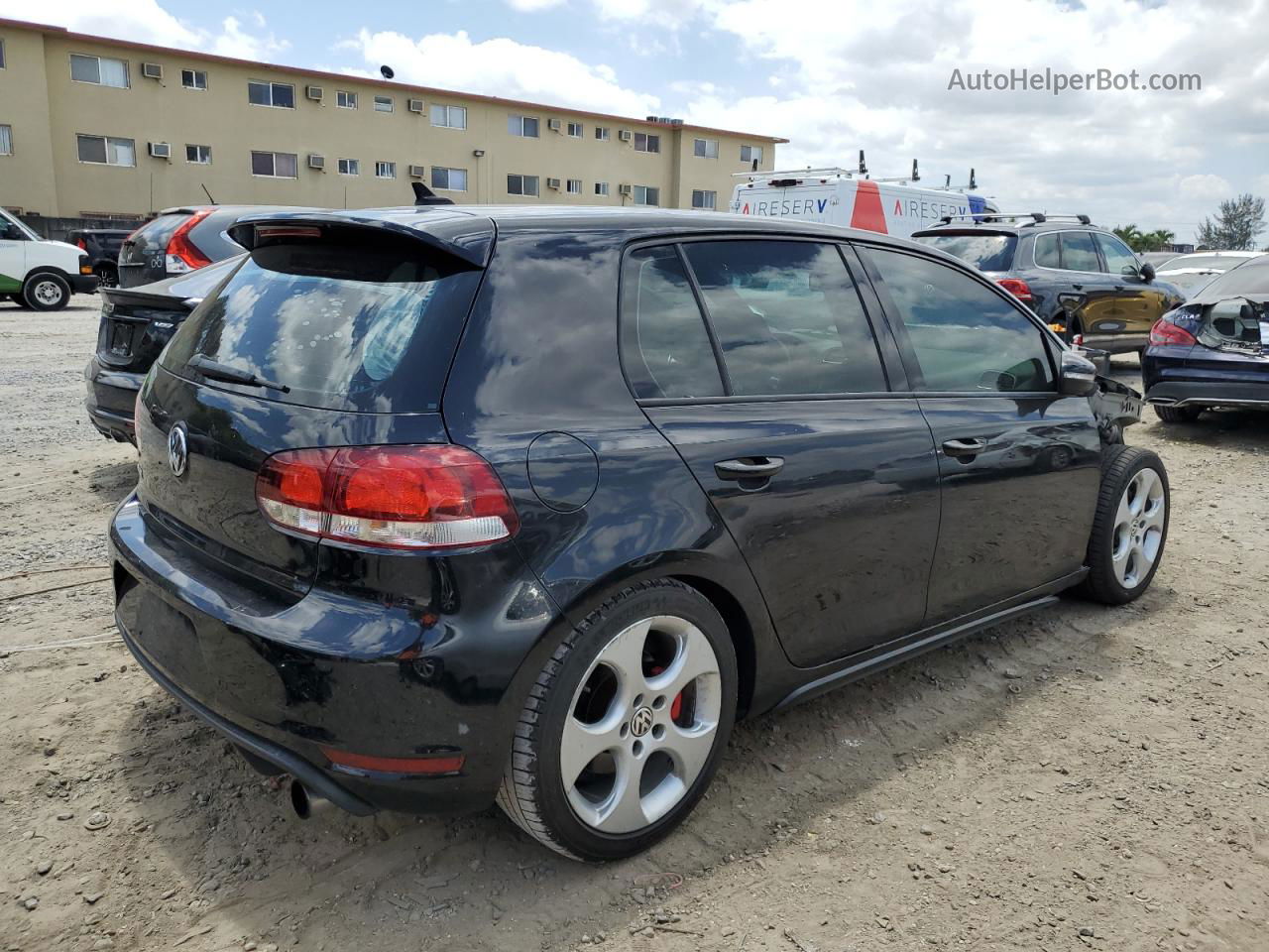 2010 Volkswagen Gti  Black vin: WVWHV7AJ5AW213965