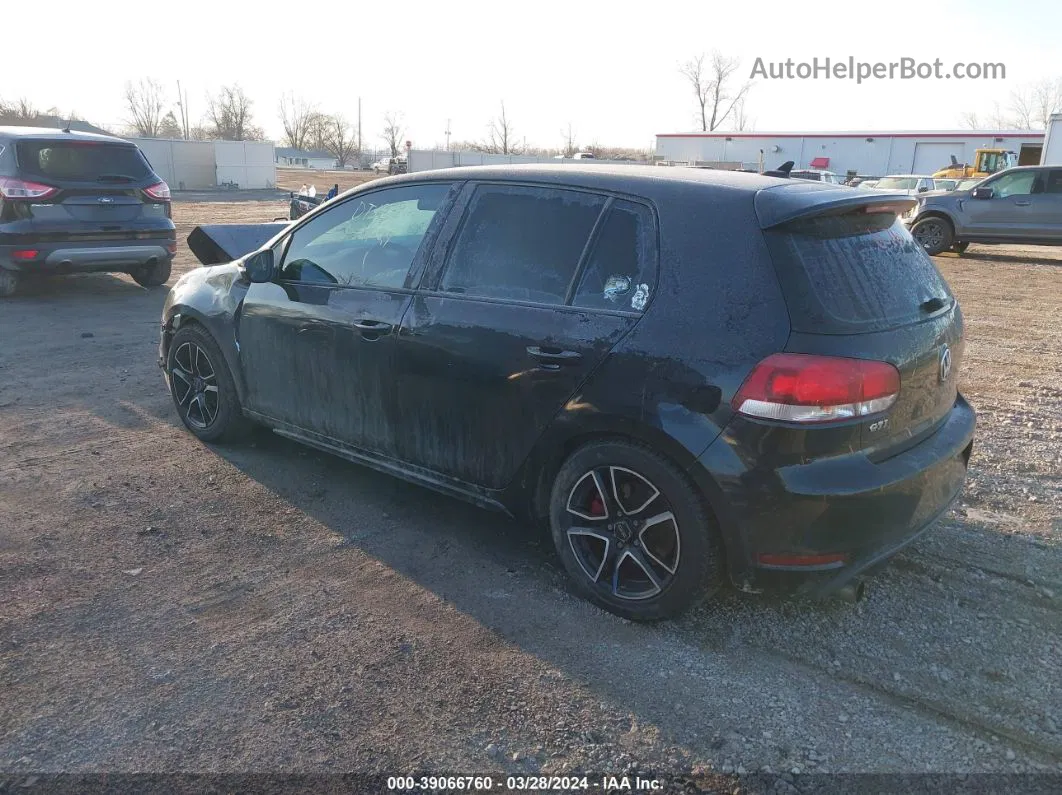 2010 Volkswagen Gti 4-door Black vin: WVWHV7AJ8AW341035