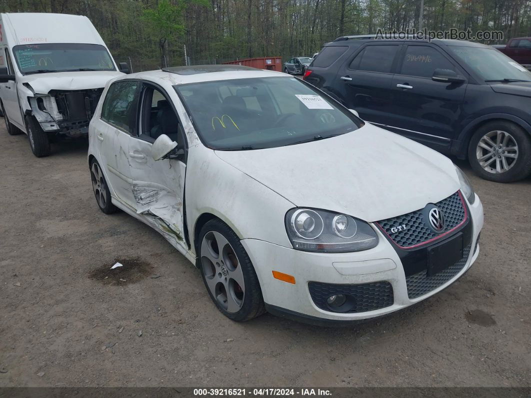 2008 Volkswagen Gti 4-door White vin: WVWHV91K18W295188