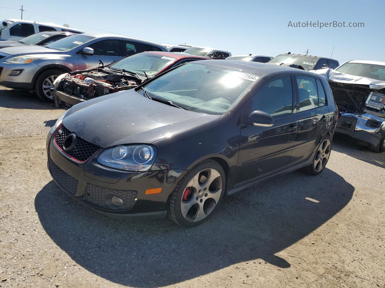 2009 Volkswagen Gti  Черный vin: WVWHV91KX9W141791