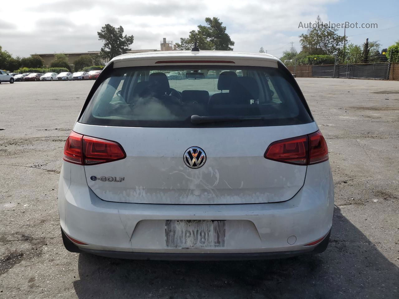 2016 Volkswagen E-golf Se White vin: WVWKP7AU2GW915096