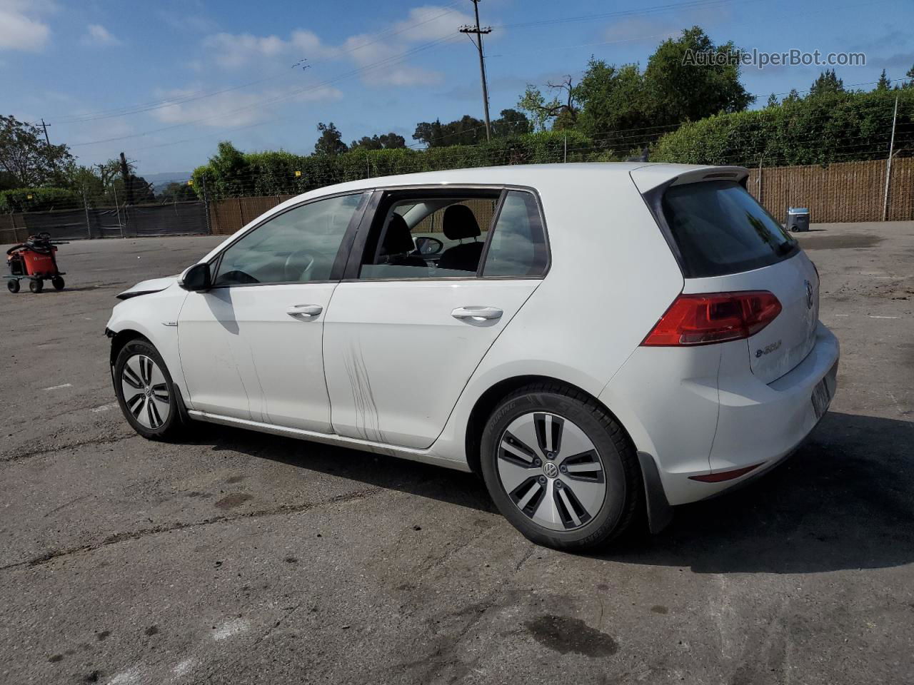 2016 Volkswagen E-golf Se White vin: WVWKP7AU2GW915096