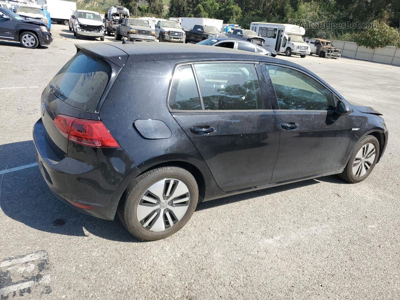 2016 Volkswagen E-golf Se Black vin: WVWKP7AU2GW915874