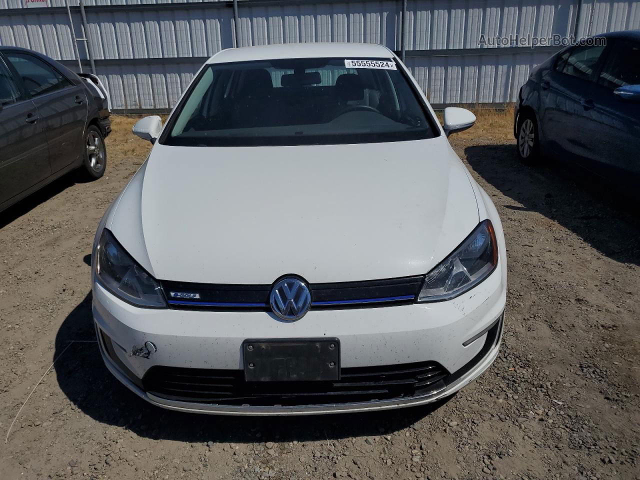 2016 Volkswagen E-golf Se White vin: WVWKP7AU3GW906522