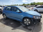 2016 Volkswagen E-golf Se Blue vin: WVWKP7AU3GW911798