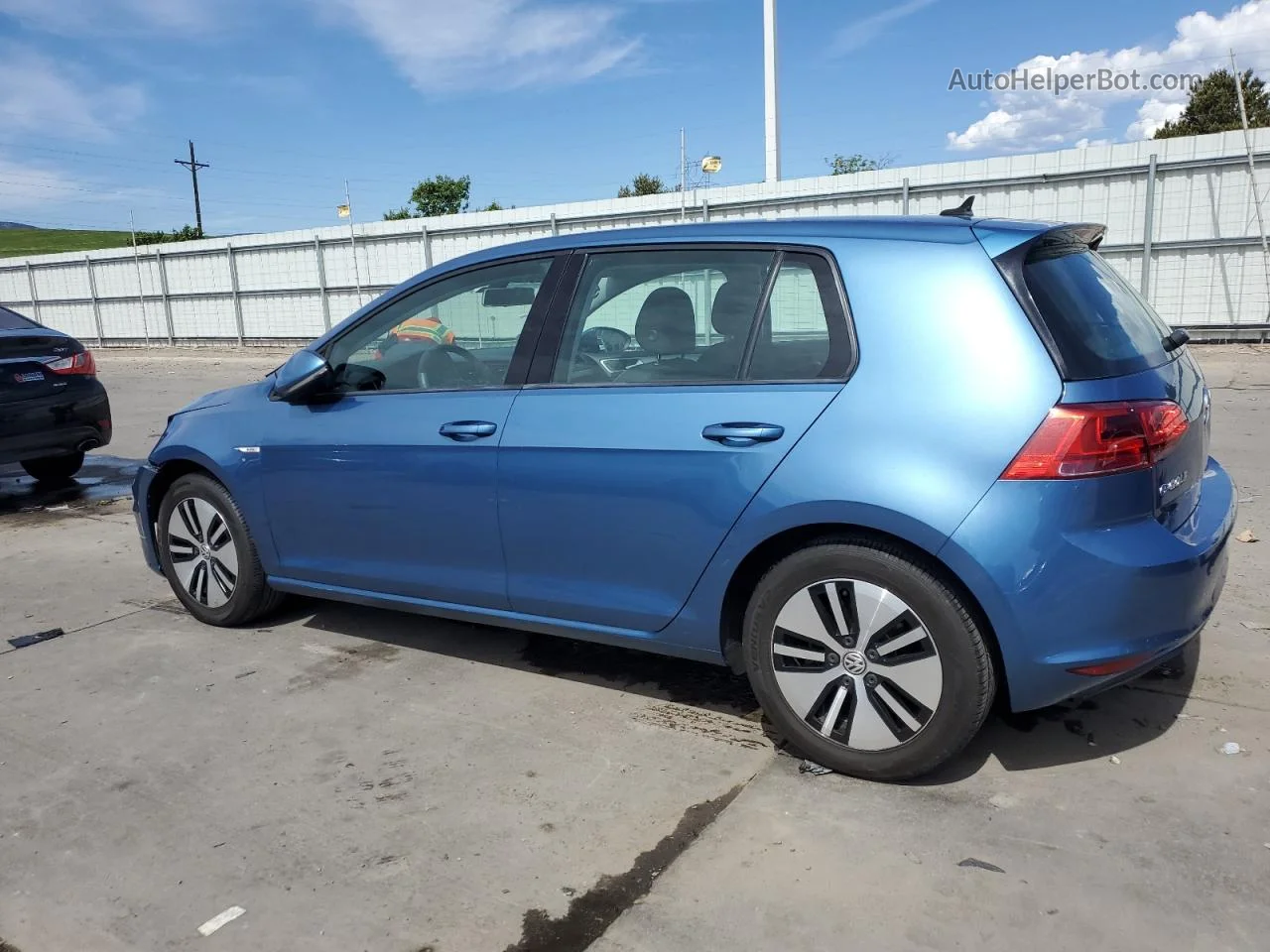 2016 Volkswagen E-golf Se Blue vin: WVWKP7AU3GW911798