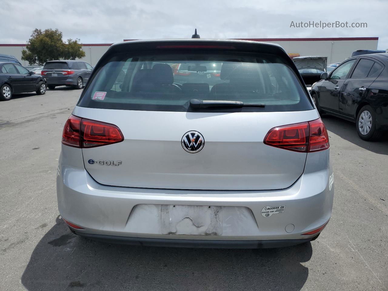 2016 Volkswagen E-golf Se Silver vin: WVWKP7AU6GW901993