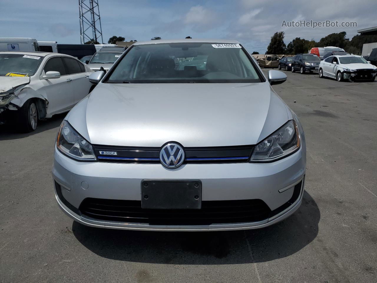 2016 Volkswagen E-golf Se Silver vin: WVWKP7AU6GW901993