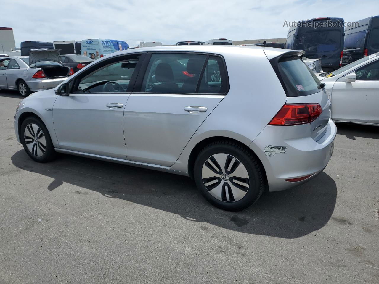 2016 Volkswagen E-golf Se Silver vin: WVWKP7AU6GW901993