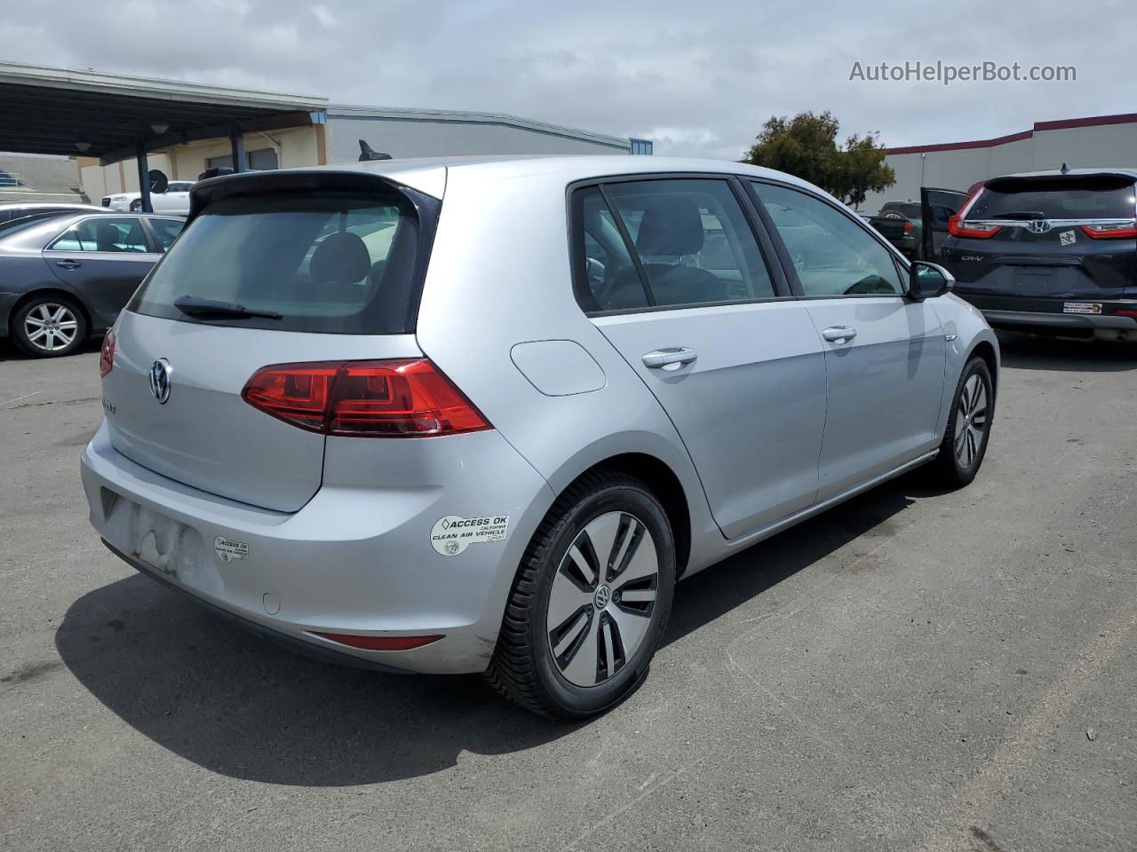 2016 Volkswagen E-golf Se Silver vin: WVWKP7AU6GW901993