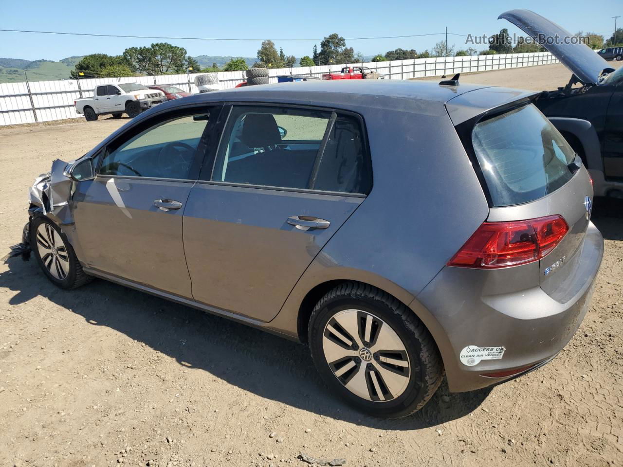 2016 Volkswagen E-golf Se Gray vin: WVWKP7AU7GW903929