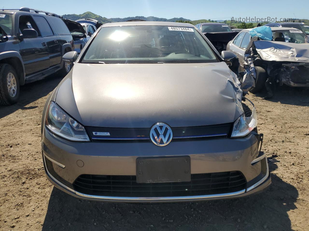 2016 Volkswagen E-golf Se Gray vin: WVWKP7AU7GW903929