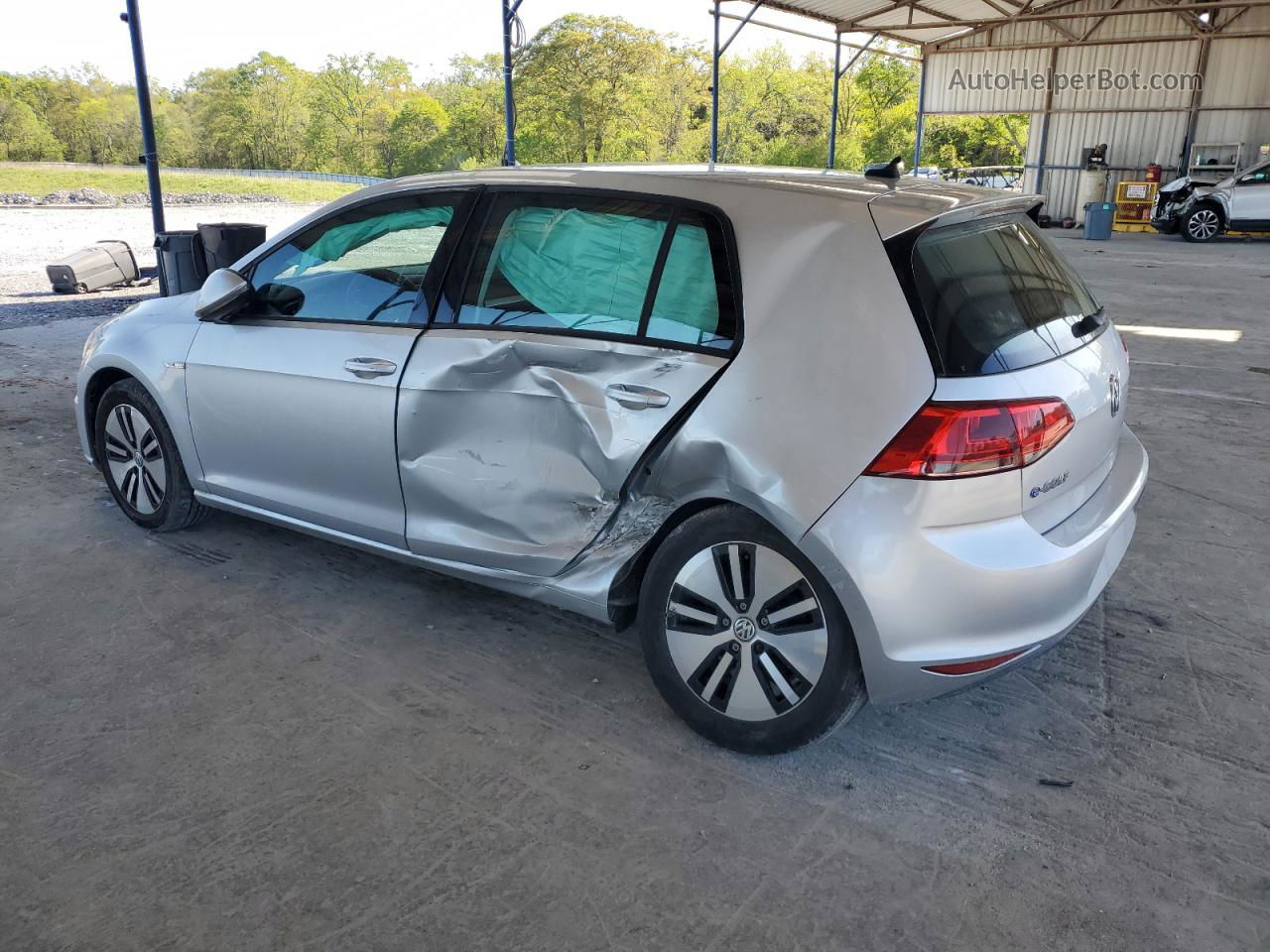 2016 Volkswagen E-golf Se Silver vin: WVWKP7AU8GW909111