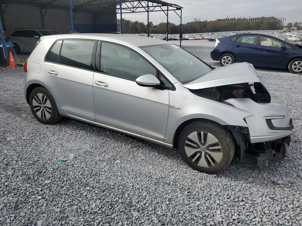 2016 Volkswagen E-golf Se Silver vin: WVWKP7AU8GW913837