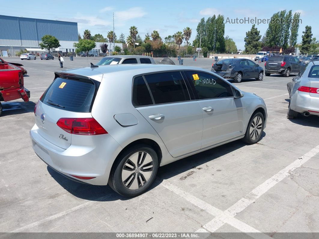 2016 Volkswagen E-golf Se Silver vin: WVWKP7AU8GW915930