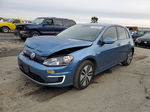 2016 Volkswagen E-golf Se Blue vin: WVWKP7AU8GW916317